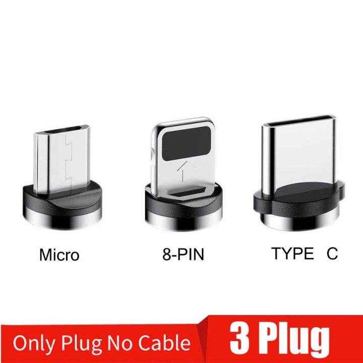 Round Magnetic Cable Plug 8 Pin Type C Micro Usb C Plugs Fast Charging Phone Magnet Charger Plug 6487