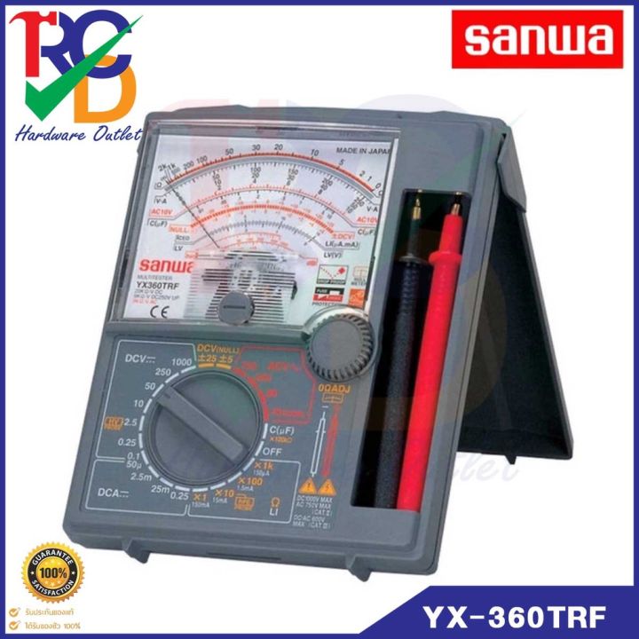 sanwa-มัลติมิเตอร์-yx-360trf-analog-multitester-ของแท้-100-japan-มิเตอร์วัดไฟ-มัลติมิเตอร์แบบอนาล็อก