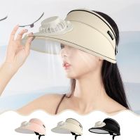 Yufa Sunscreen Sun Hat With Fan 2 IN 1 Design-พัดลมชาร์จไฟได้สามระดับเงียบสุดหัวเข็มขัดหมวกปรับขนาดได้หมวกกันแดดกลางแจ้งหมวกกันแดดชายหาดสำหรับผู้ชายผู้หญิงเด็ก (สีเบจ)