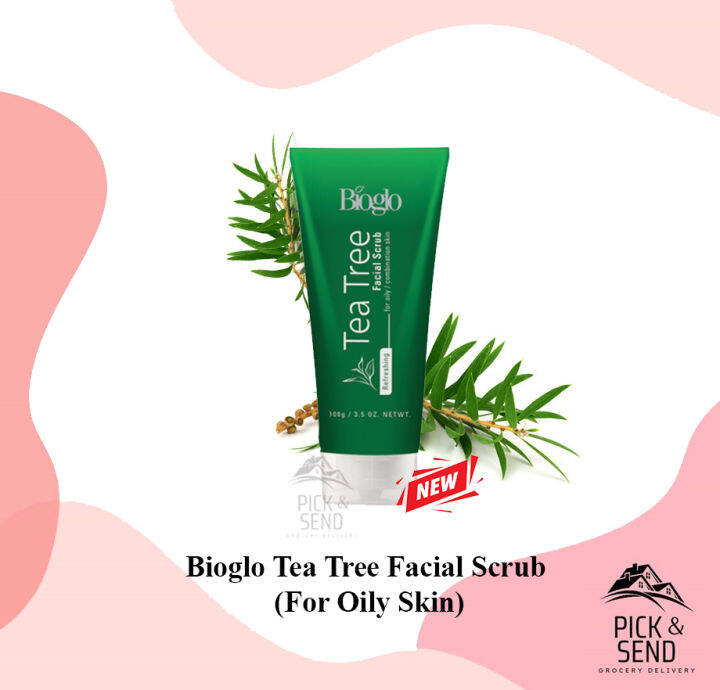 Bioglo Tea Tree Facial Scrub (For Oily Skin) Cosway 100g Lazada