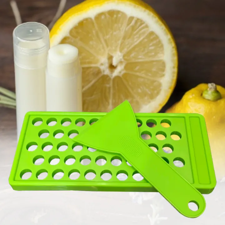 Lip Balm Filling Tray And Spatula Set Fast And Easy To Use Just Pour