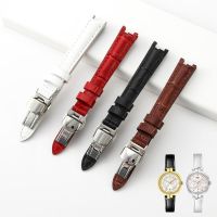 Bamboo Pattern Leather Watch Strap for Tissot 1853 Flamenco Trend Series T094 Notch Original Female 12mm Watchband