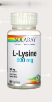 Solaray, L-Lysine, 500 mg, 60 VegCaps