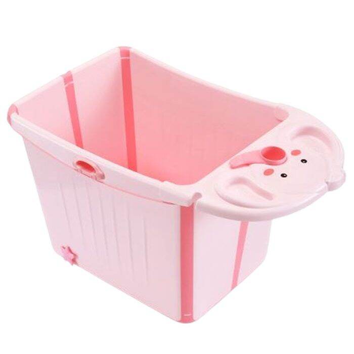 Children's Bathtub Baby Foldable Bath Bucket Baby Bath Folding Tub New