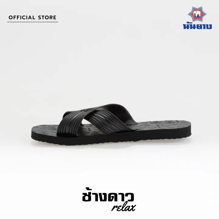 รองเท้าแตะ-แฟชั่น-nanyang-changdao-sandal-รองเท้าแตะช้างดาว-รุ่น-relax-สีดำ-black