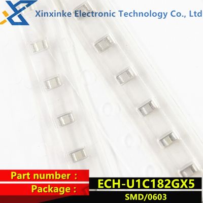 10PCS ECHU1C182GX5 Thin Film Capacitor 1800pF 16VDC 2  5  PPS 0603 ECH-U1C182JX5 CBB Polyester Capacitance New Original Genuine