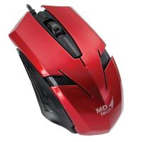 MD-TECH เมาส์ USB Optical Mouse (MD-60) Red/Black