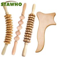 ✟♠ lunzhuang01020 Muscle Stick Wood Massager for MaderotherapyAnti-Cellulite Lymphatic DrainageMuscle Pain