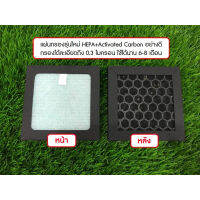 แผ่นกรอง HEPA+Activated Carbon ของเครื่องฟอกอากาศ NanoBoozt รุ่น X3