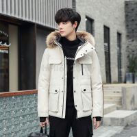 CODAndrew Hearst 2021 New Mens Short down Jacket Wholesale Big Fur Collar Thick Warm Jacket XJUJ