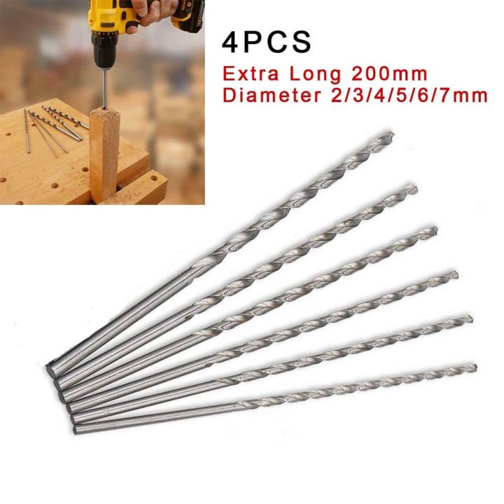 4pcs-200mm-extra-long-hss-drill-bits-high-speed-steel-mini-twist-drill-hole-saw-metal-drilling-tools-drill-bit-2-3-4-5-6-7mm