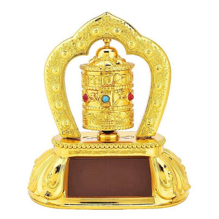 Solar Energy Prayer Wheel, Car Spinning Prayer Wheel Solar Energy Power