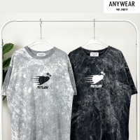 AnyWear - เสื้อ Oversize ผ้าฟอก ลาย FSTLUV