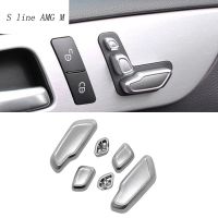 Car Styling Seat Adjust Buttons Replace Decoration Covers Stickers Trim For Mercedes Benz C E Class W204 W212 Auto Accessories