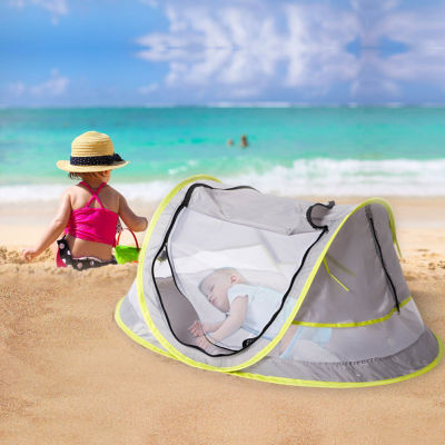 2021Folding KidsBaby Beach Tent Mini Breathable Zippers Mosquito Net Playhouse Resistant Indoor Outdoor UV Protection Mobile Bed