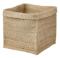 Basket, jute, 30x30x35 cm.