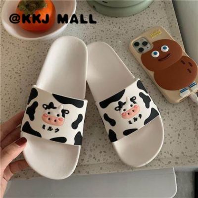 KKJ MALL Slippers women summer cute cartoon home soft-soled sandals and slippers women