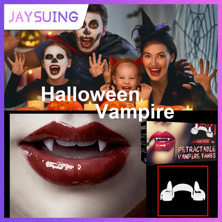 Jaysuing Halloween Vampire Teeth Cosplay Halloween Fake Teeth