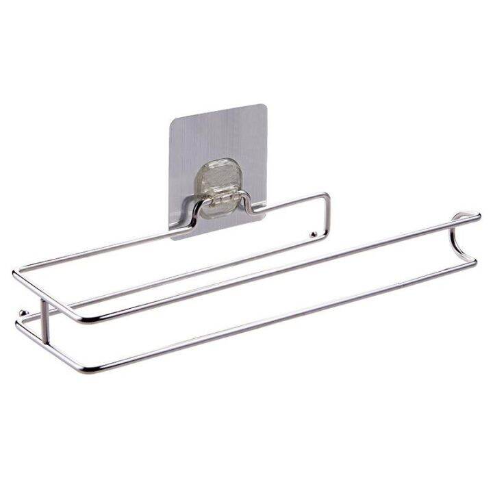 storage-racks-paper-towel-rack-stainless-steel-tissue-paper-storage-rack-reinforced-bracket-punch-free-toilet-roll-paper-rack-bathroom-counter-storage