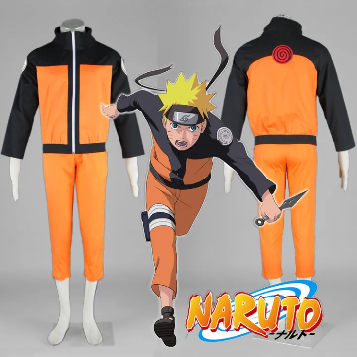 Naruto Costume For Adult Boys Role Play Anime Halloween Cosplay Costume ...