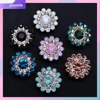 YESMILE 10PCS 14mm งานฝีมือ DIY ที่เป็นประกาย เครื่องประดับหมวก พลอยเทียม ตกแต่งเสื้อผ้า หินแก้วคริสตัล ปุ่ม