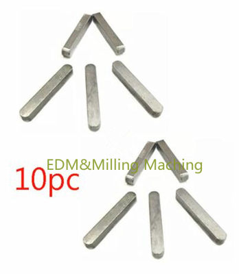 10ชิ้นเครื่องมิลลิ่ง CNC แบบ Bahagian-Kilang J Ketua Bahagian Pin 3X3X18Mm Bar Utama untuk Alat Kilang Bridgeport 10ชิ้น