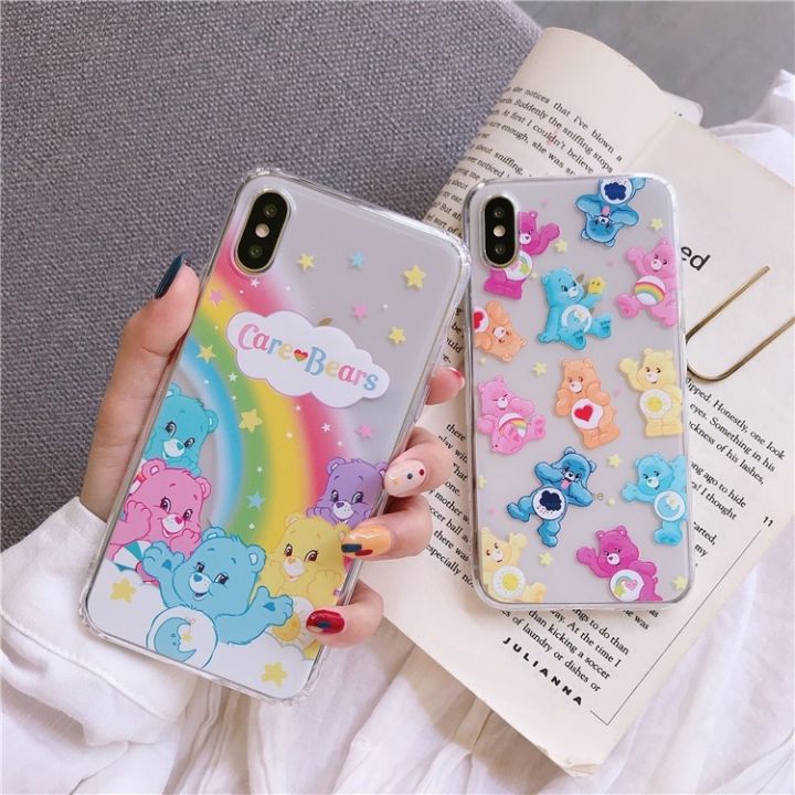 พร้อมส่งในไทย-เคสซิลิโคน-สกรีนลายการ์ตูนแคแบร์-นิ่ม-ใช้สำหรับipทุกรุ่น-309