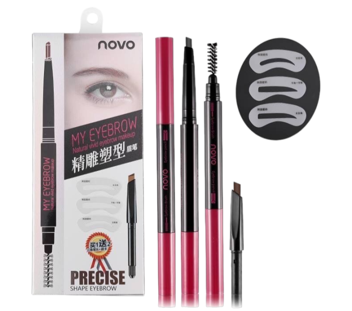 precise-novo-my-eyebrow-natural-ดินสอเขียนคิ้ว-refill-บล๊อคคิ้ว3แบบ-no-5120