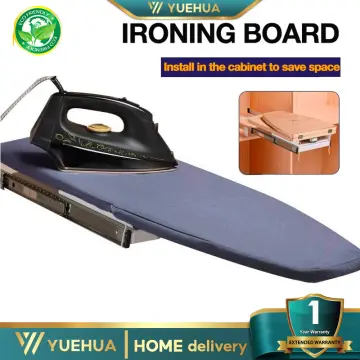 Duwee Ironing Board with Retractable and Adjustable Iron Rest, Steel Top  Board