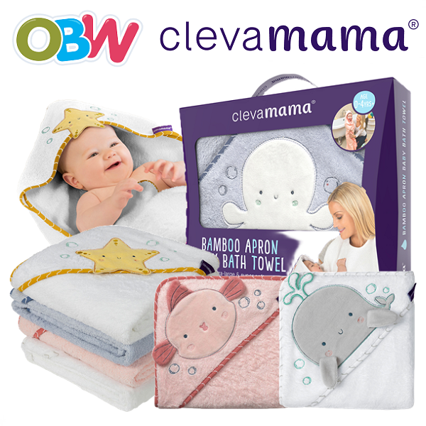 Clevamama Bamboo Hooded Towel Baby Bath Towel Lazada