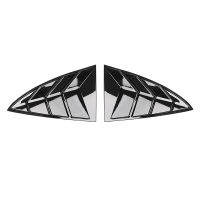 2PCS Car Rear Window Triangle Sticker Exterior Carbon Fiber Sticker Shutter Decoration Modified Accessrories for Tesla Model 3