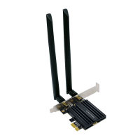 การ์ดอะแดปเตอร์ PCI-E 6E WiFi 574Mbps 2.4G5g6GHz 802 11ax ไร้สาย Tri-band BT5.2 PCIE Gigabit การ์ดเครือข่ายไร้สายสำหรับเดสก์ทอป