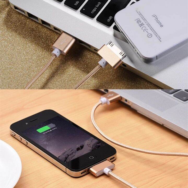 สาย-usb-อะแดปเตอร์ตัวชาร์จไฟสำหรับ-iphone-เร็ว1m-2m-4s-3gs-3g-ipad-1-2-3สัมผัส-nano-ipod-30-pin-ที่ชาร์จของแท้อะแดปเตอร์สายเชื่อมต่อข้อมูล