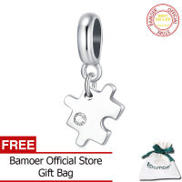 BAMOER 925เงินสเตอร์ลิงจี้ปริศนามีสไตล์สำหรับผู้หญิงสร้อยข้อมือกำไลข้อมือ DIY เครื่องประดับแฟชั่น SCX133