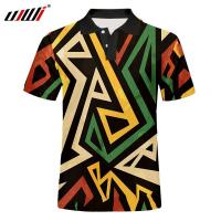 New Fashion Mens Polo Shirt 3D Printing Geometric Colorful Casual Polo Daily Wearing Hip Hop Multicolor Top POLO Dropship（Contact the seller, free customization）