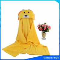 H.S. ผ้าขนหนูลายการ์ตูน 70x100 cm เสื้อคลุมอาบน้ํา ผ้าห่อตัวตุ๊กกา Baby cartoon cloak