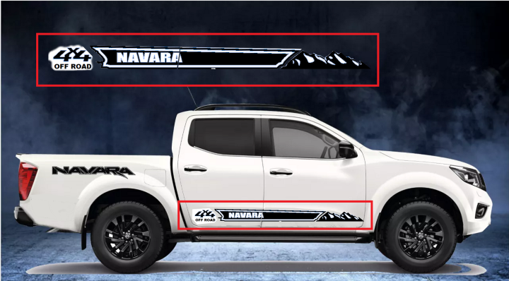 Nissan Navara side decals EZ03 | Lazada PH