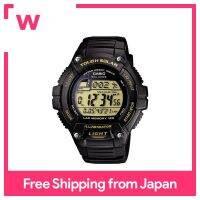 สีดำ W-S220-9AJF พลังงานแสงอาทิตย์ Jam Tangan STANDAR ของ CASIO