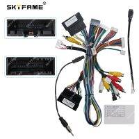 SKYFAME Car 16pin Wiring Harness Adapter Canbus Box Decoder For Ford Raptor F150 2015 Android Radio Power Cable