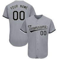 2023 New Custom Baseball Jersey Embroidered Team Name/Number Breathable Soft Short-sleeve Hip Hop Streetwear for Men/Women/Youth Big size