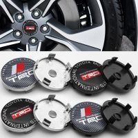 Style car Toyota TRD 60mm 4pcs tire center hub cover replacement badge wheel center cover car logo for Toyota CROWN COROLLA REIZ Camry Highlander