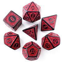 T &amp; G ชุดลูกเต๋าหลายหน้าเกม Dice Dice ลายพื้นผิว D4 7ชิ้น D8 D6 D10 D10 % D20 D12สำหรับอุปกรณ์เสริมเกมกระดาน RPG