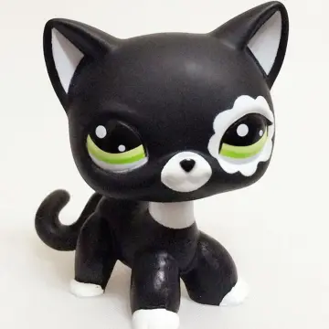 LPS CAT Rare Littlest pet shop Toys Mini Stands Short Hair Kitten