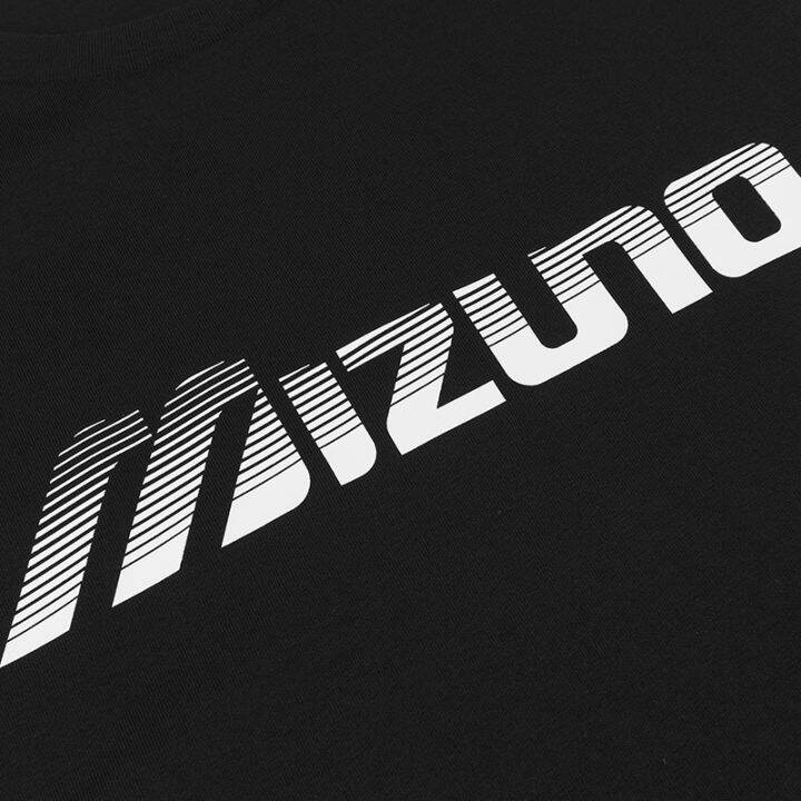 mizuno-ชายและหญิงที่มีใหม่2022กีฬาระบายอากาศ-j2ca21e2รอบคอปกแขนสั้นเสื้อยืด