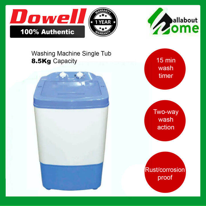 Dowell Washing Machine Single Tub WM850 8.5 kg capacity Lazada PH