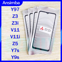 Ansimba กระจกด้านนอกหน้าจอด้านหน้ามีกาวโอก้าสำหรับ Vivo Y97/Z3/Z3i/V11/V11i/Z5/Y7s/Y9s หน้าจอ LCD ตัวเปลี่ยนกระจกด้านนอกสัมผัส