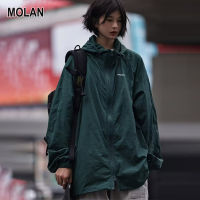 MOLAN เดินป่ากลางแจ้งเสื้อผ้าป้องกันแสงแดดเสื้อผ้าสำหรับทั้งหญิงและชายมีฮู้ดกันแสง UV เสื้อแจ็คเก็ตป้องกันแสงแดดสำหรับกลางแจ้ง