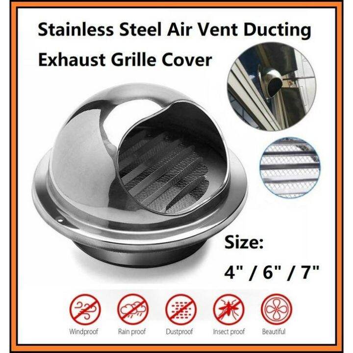 Stainless Steel Air Vent Ducting Exhaust Grille / 304 Stainless Steel ...