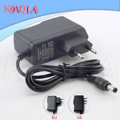QKKQLA 9V 1A Power Adapter AC 100V-240V to DC 1000Ma 1M Cable Power Supply Adapter Converter Adapter 5.5x2.5mm Switch Power
