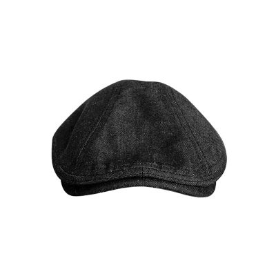 Spring And Summer Casual Men Flat Summer Linen Beret Hat Woman Dark Blue denim Breathable Cap Duckbill Driving Hats BLM268